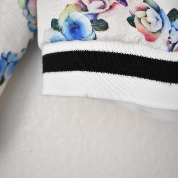 Lucca Couture Floral Bomber Jacket - Picture 7 of 16